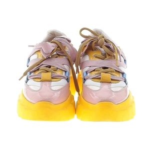 AGL Blondie Trekk Sunflower Leather Sneakers